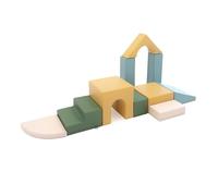IGLU Soft Play Baby Gym 10 Blocchi Schiuma Arrampicata (Pastel Sea)