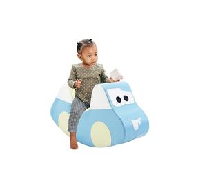 IGLU Soft Play Cavallo a dondolo per bambini, giocattolo a dondolo (Pastel) | Schiuma Firm Step | Pelle Vegana | Certificato CE | Movimento Dondolante Rilassante | Facile da Pulire