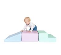 IGLU Soft Play Set di 3 Blocchi di Schiuma per attività motorie per Bambini Morbido Gigante in Schiuma (Pastel)