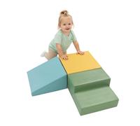 IGLU Soft Play Set di 3 Blocchi di Schiuma per attività motorie per Bambini Morbido Gigante in Schiuma (Pastel Sea)
