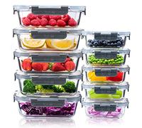 Igluu Meal Prep Contenitori Vetro per Alimenti (Set da 10) - 370&1050ml