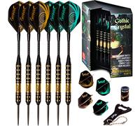IgnatGames Freccette Punta Acciaio - Set Professionale con Aste in Alluminio, Custodia Elegante e Libro sul Gioco delle Freccette, Freccette da Bersaglio per Adulti