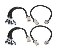 Ignition Coil Pack Relocation Kit with Bracket and Extension Harness Fit for Small Block V8 Gen III IV LS Based LSX LS6 LS1 Engine and Trucks, High Performance Heatproof ABS