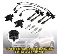 Ignition Coil+Wire+Spark Plug Kit UF180 Per Toyota Camry RAV4 L4 Y1