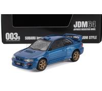 IGNITION-MODEL HJDM003B-10 SUBARU - IMPREZA 22B STi (GC8) 1998 BLUE MET 1/64