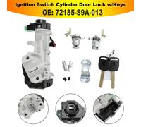 Ignition Switch Cylinder Door Lock 72185-S9A-013 w/Key Per Honda Element CR-V Ci