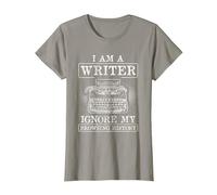 Ignora la cronologia di Navigazione Sono Un autore scrittore Maglietta, Donna, Ardesia, L