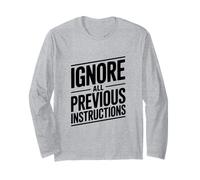 Ignora Tutte Le Istruzioni precedenti Maglia a Manica