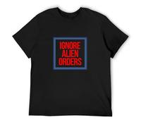 Ignore Alien Orders Clash T-Shirt Unisex Black Mens Tees M