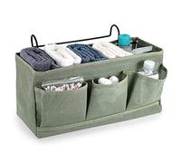 IGNPION Cesto portaoggetti a rete per comodino, per dormitorio, letto, organizer multiuso, per casa, ufficio, scuola, dormitorio, ospedale, verde