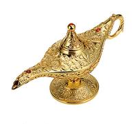 Ignpion, lampada Aladdin leggenda magica Genie Light Classic Home Office tavolo ornamento decorazione vintage con confezione regalo (dorato)
