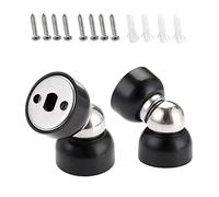 IGNPION Set di 2 mini fermaporta magnetici, montaggio a parete, fermaporta in metallo