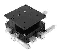 IGNVXMGKP Tavola lineare a 3 Assi XYZ | Piattaforma di rifinitura Manuale 90x90 mm per Posizionamento preciso/misurazione Ottica/macchinari di Produzione | Precisione 0 mm, capacità di carico 5 kg