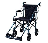 IGNVXMGKP Walker, Sedia a rotelle Rollator - Sedia a rotelle da Trasporto - Pieghevole, ausilio per la Mobilità bariatrica per Anziani e Adulti - Accessori per disabili tra Cui poggiapiedi e Cuscino