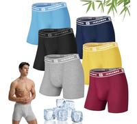 IGOLUMON Boxer Uomo in bambù Confezione da 6, Mutande Boxer Uomo Intimo Multipack con Elastico in Vita, Ultra Morbido Comodi e Traspiranti Intimo Maschile