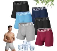 IGOLUMON Boxer Uomo in bambù Confezione da 6, Mutande Boxer Uomo Intimo Multipack con Elastico in Vita, Ultra Morbido Comodi e Traspiranti Intimo Maschile