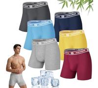 IGOLUMON Boxer Uomo in bambù Confezione da 6, Mutande Boxer Uomo Intimo Multipack con Elastico in Vita, Ultra Morbido Comodi e Traspiranti Intimo Maschile