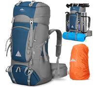 IGOLUMON Zaino Trekking 60L Impermeabile con Cover Antipioggia, Zaino Montagna da Escursionismo e Campeggio per Uomo e Donna