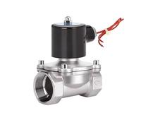 IGOQTHSQE Elettrovalvola in Acciaio Inossidabile da 1" normalmente Chiusa DN25 Interruttore di Controllo della tubazione Valvole dell'Acqua for Acqua Olio Aria 220V 24V 12V(G-12VDC)