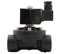 IGOQTHSQE Elettrovalvola in plastica normalmente Chiusa o Aperta, valvole for Acqua DN15 DN20 DN25 DN32 DN40 DN50, CA 110 V 220 CC 12 24, Filettatura G NPT(One Size,NPT-AC 24V-Open)