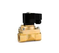 IGOQTHSQE KP2S 1/4 "3/8" 1/2 "3/4" 1 "Elettrovalvola a pistone Pilota in Ottone DC12V DC24V AC220V 110V Elettrovalvola normalmente Chiusa(Bsp-24v,DN15)