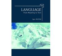 Igor Mel'uk Language (Tascabile)