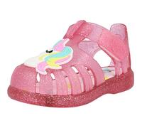IGOR Tobby Unicorn - Sandali in PVC trasparente glitterato, Glitter Rosa Fucsia Trasparente, 20 EU