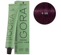 Schwarzkopf Professional IGORA ZERO AMM No Ammonia Permanent Color Creme 4-99 Tubo 60 ml