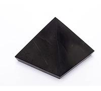 Igox Schungite Piramide non lucidata 7 cm - Pietra nera protezione da shungite - Pietre di cristallo per la protezione da EMF ed energie negative