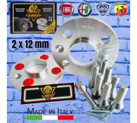 IGP 2 DISTANZIALI 12 mm 4 x 98 mozzo 58.1 + 8 BULLONI x ALFA 146 155 164 LANCIA+