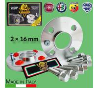 IGP 2 DISTANZIALI 16 mm 4 x 98 mozzo 58.1 + 8 BULLONI x FIAT tutte le 500 - 595