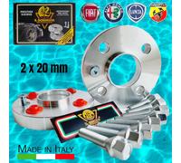 IGP 2 DISTANZIALI 20 mm 4 x 98 mozzo 58.1 + 8 BULLONI x FIAT CINQUECENTO BRAVO +