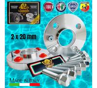 IGP 2 DISTANZIALI 20 mm 4 x 98 mozzo 58.1 + 8 BULLONI x FIAT Fiorino Doblo Qubo
