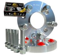 IGP 2 Distanziali Ruote 16 mm Compatibili Con Volkswagen Golf 5 6 7 8 MK 1K CD 5x112 mozzo 57.1 + Tiguan T-roc Passat Auto + 10 bulloni M14 x 1.5 sferici