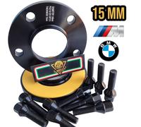 IGP Kit 2 Distanziali Ruote 15 mm NERI compatibili con Bmw Serie 1 Bmw serie 3
