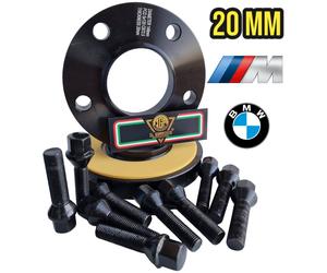 IGP Kit 2 Distanziali Ruote 20 mm NERI Bmw Serie 3 E30 E36 E46 E90 E91 E92 E93 M