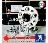 IGP670 2 DISTANZIALI DOPPIA BULLONERIA 20 mm 5X108 PER PEUGEOT 508 (8) +SW 2011>