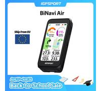 iGPSPORT BiNavi Air Computer GPS per Bicicletta con Schermo Touch, Display Colorato Leggero, Navigatore per Ciclismo, Accessori per Biciclette