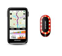 iGPSPORT BiNavi Ultra Ciclocomputer e SRmini Luce Posteriore con Radar | iGPSPORT BiNavi Ultra Ciclocomputer e SRmini Luce Posteriore con Radar