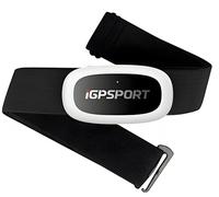 iGPSPORT HR50 Monitor di frequenza cardiaca Bluetooth & Ant+ con cinghia toracica per corsa, ciclismo, palestra e compatibile con Garmin Polar Wahoo - Nero