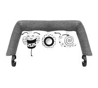 iGRATENS Baby Bouncer Toy Bar, barra giochi per sdraietta Bliss and Balance Soft con 3 PCS di simpatici giocattoli sensoriali, facile da attaccare e staccare, delicato sulla pelle, lavabile in lavatri