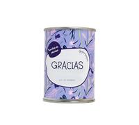 iGreen Flores en Lata Felicitación - Kit de Cultivo de Flores para Regalar - Idea de Regalo Sostenible - Lata de Aluminio con Semillas de Flores Silvestres (Gracias)