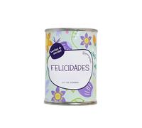 iGreen Flores en Lata Felicitación - Kit de Cultivo de Flores para Regalar - Idea de Regalo Sostenible - Lata de Aluminio con Semillas de Flores Silvestres (Felicidades)