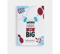 iGreen Gadgets Mini Notes con Copertina in Carta Piantabile - Idea Regalo Ecosostenibile - Scrivi i tuoi Pensieri Green su Pagine Sostenibili (Work Hard Dream Big)