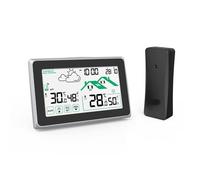 Igrometri elettronici Termometri Strumento con Radio Time Display 12H 24H commutabile Funzione previsioni meteo Allerta temperatura interna esterna