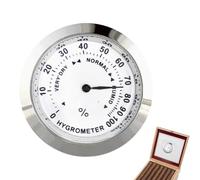 Igrometri Humidor Rotondi - Sensori Di Umidità Rotonda Analogica Ad Alta Precisione | Tester Per Sensori Di Umidità Con Alta Precisione | Monitoraggio Hygrometro Per Le Lattine Di Mobile Humidor Care