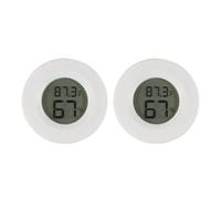 Igrometro, 1/2 pz Mini igrometro termometro o misuratore digitale for temperatura e umidità della stanza per serra, seminterrato, incubatrice per rettili, armadio(White 2pcs)