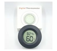 Igrometro, 1/2 pz Mini igrometro termometro o misuratore digitale for temperatura e umidità della stanza per serra, seminterrato, incubatrice per rettili, armadio(Noir)