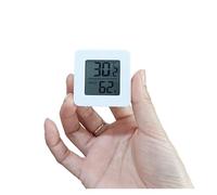 Igrometro, 2 Pezzi Termometro LCD Digitale Temperatura Interna Sensore Misuratore Di Umidità Termometro Interno Temperatura per serra, seminterrato, incubatrice per rettili, armadio