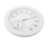 Igrometro Analogico da Parete Bianco Doppio Quadrante e Lettura Rapida | Display a Lancetta, Letture Accurate di Umidità e Temperatura, per Ambienti Interni, e Cura Quotidiana